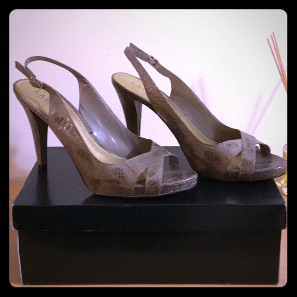 Lauren Ralph Lauren Matte Snake Dress Sandals